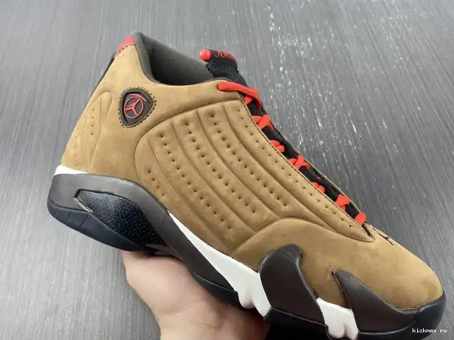 Cheap Kickmax Winterized DO9406-200 Retro Archaeo Jordan 14 Brown 0520